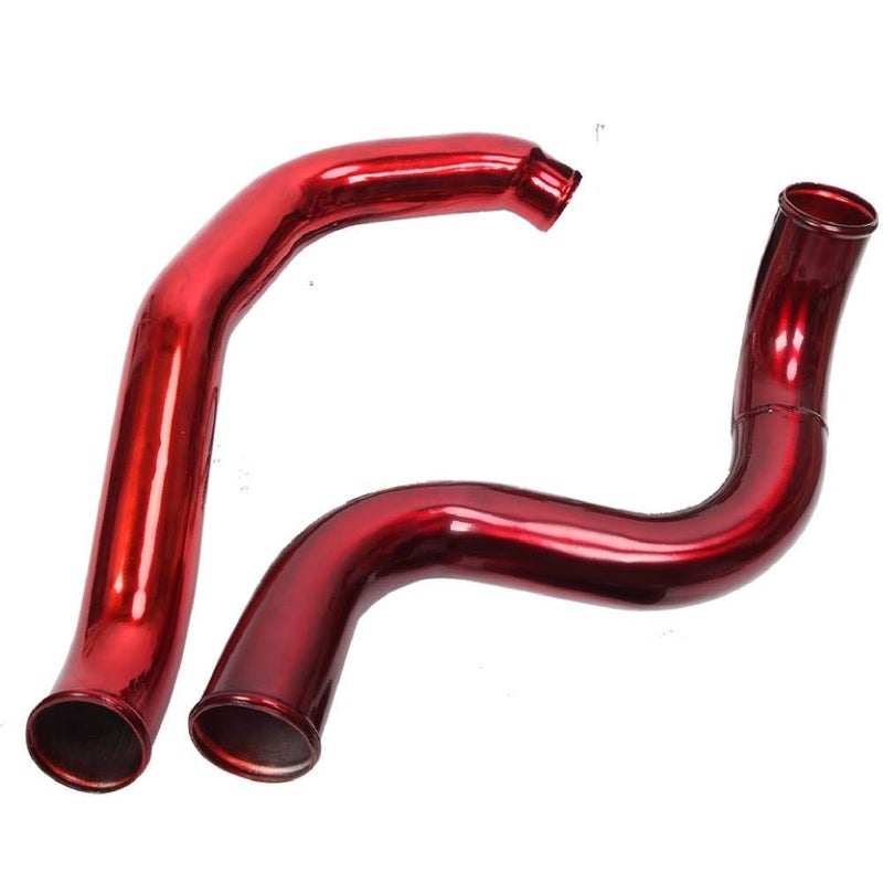 MOOSUN Turbo Intercooler kit Pipe Boot for Ford 6.0L CAC Intercooler Pipe Boot kit 03-07 Tube Powerstroke for Ford F250 F350 F450 F550 (Red) - Image 4
